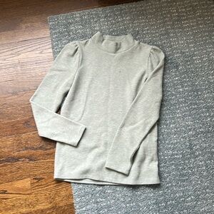 Teal, turtle neck, soft, madewell, xxs